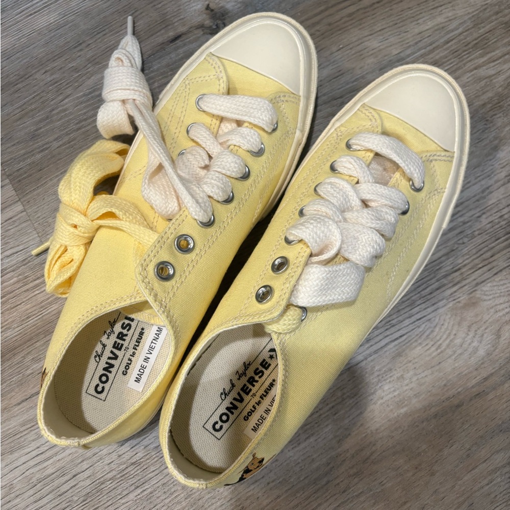 Golf Le Fleur Yellow Lemon Canvas Sneakers
